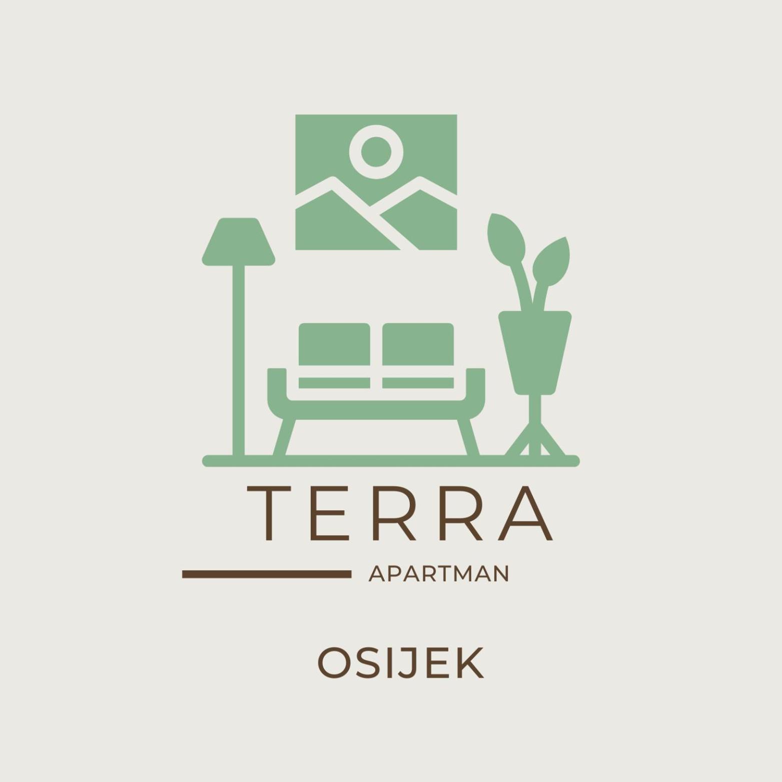 Apartman Terra Centar, Free Parking โอซีเยก ภายนอก รูปภาพ